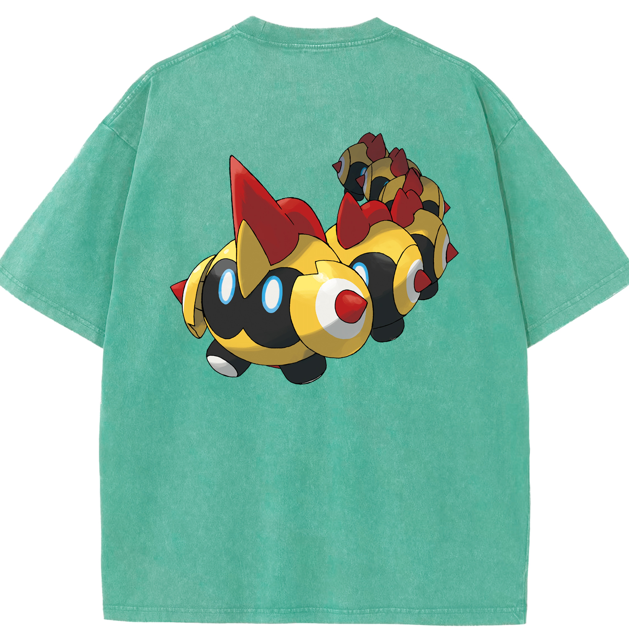 （画像用） ポケットモンスター Pokémon 綿100% ヴィンテージ風 半袖Tシャツ（背面プリント）